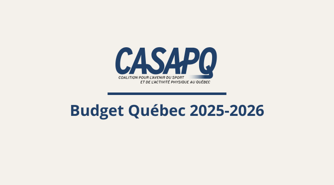 Budget Québec 2025-2026 : Un surplace fragile pour le sport, l’activité physique et le plein air