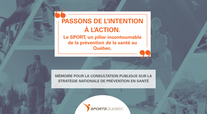 Passons de l'intention à l'action! Le Sport comme pilier dans la prévention de la santé.