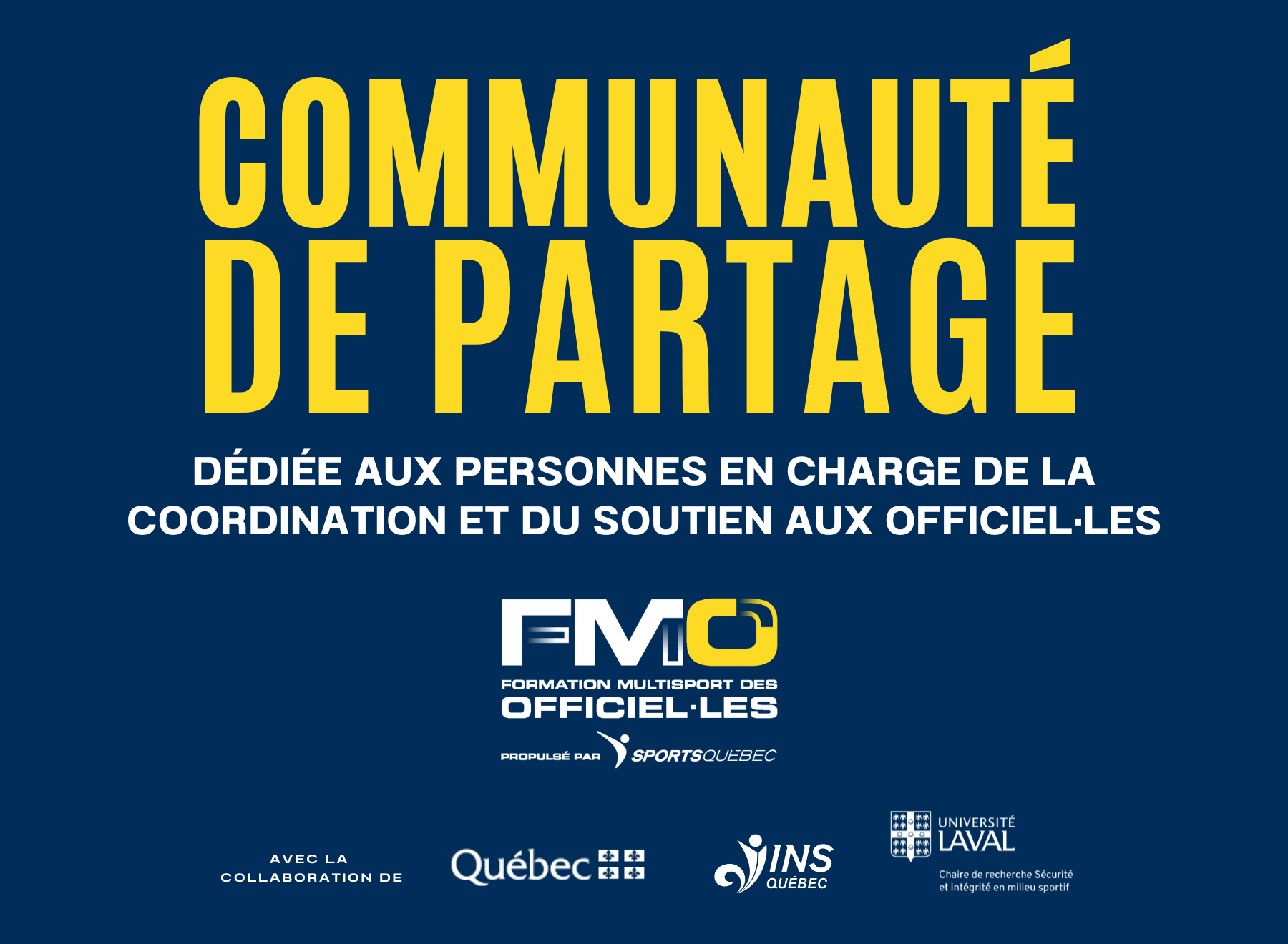 SPORTSQUÉBEC lance un nouvel espace de partage pour les responsables de la coordination et du soutien aux officiel·les